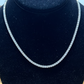 14 kt White Gold Tennis Necklace 16 inches with Diamond 8.16kt