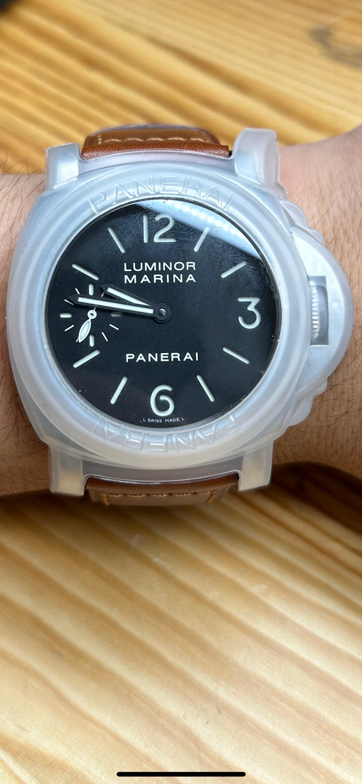 Panerai Luminor Marina 00111 with Brown Leather Strap
