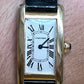 Cartier Tank Americaine Ladies 18k Yellow Gold Watch White Dial Roman 1710