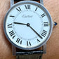 Vintage Cartier Wristwatch Sterling Silver Crica 1970's or 80's