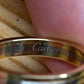 Cartier Vendome Louis Cartier Wedding Band 6 3/4 Yellow, White, and Rose Gold