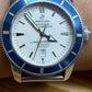 Breitling SuperOcean ref. A17320 With White Dial and Blue Bezel
